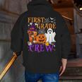 1st Grade Boo Crew Teacher Student Halloween Costume Men Zip Up Hoodie Back Print, funny gift