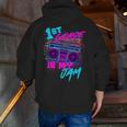 1st Grade Is My Jam Vintage 80s 80's Teacher Student Retro Men Zip Up Hoodie Back Print, funny gift 1st Grade Is My Jam Vintage 80s 80's Teacher Student Retro Men Zip Up Hoodie Back Print, funny gift