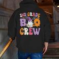 2nd Grade Boo Crew Spooky Second Grade Halloween Teacher Men Zip Up Hoodie Back Print, 2nd Grade Teacher Hoodies, funny gift