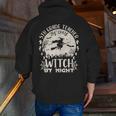 5th Grade Teacher By Day Witch By Night Halloween Men Zip Up Hoodie Back Print, funny gift