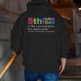 5th Grade Team Like A Normal Team But Much Cooler Teacher Men Zip Up Hoodie Back Print, funny gift