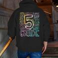 5th Grade Typography Team Fifth Grade Teacher Back To School Men Zip Up Hoodie Back Print, funny gift