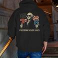 6-7 7-6 George Washington Freedom For Teachers Men Zip Up Hoodie Back Print, funny gift 6-7 7-6 George Washington Freedom For Teachers Men Zip Up Hoodie Back Print, funny gift