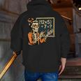 67 Teacher Halloween Skeleton Men Zip Up Hoodie Back Print, funny gift