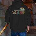 67 Vintage Meme Square Root 4489 Slang Math Teacher Men Zip Up Hoodie Back Print, funny gift