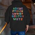 ABC Cute Monster Alphabet Halloween Teacher Costume Kids Men Zip Up Hoodie Back Print, funny gift ABC Cute Monster Alphabet Halloween Teacher Costume Kids Men Zip Up Hoodie Back Print, funny gift