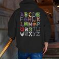 ABCs Alphabet Halloween Learning Kindergarten Teachers Men Zip Up Hoodie Back Print, funny gift