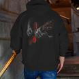 Acoustic Guitar Player Shirt Vintage Music Teacher Guitarist Men Zip Up Hoodie Back Print, funny gift