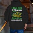 AG Teacher English Is Important But Agriculture Teacher Men Zip Up Hoodie Back Print, English Teacher Hoodies, funny gift AG Teacher English Is Important But Agriculture Teacher Men Zip Up Hoodie Back Print, English Teacher Hoodies, funny gift
