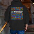 Anthropology Words Anthropologist Teacher Men Zip Up Hoodie Back Print, funny gift Anthropology Words Anthropologist Teacher Men Zip Up Hoodie Back Print, funny gift