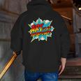 Art Is My Superpower Comic Artist Art Teacher Superhero Men Zip Up Hoodie Back Print, funny gift