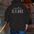 Art Teacher Cute Floral Men Zip Up Hoodie Back Print, funny gift Art Teacher Cute Floral Men Zip Up Hoodie Back Print, funny gift
