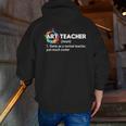 Art Teacher Definition Arts Artist Artistic Graphic For Men Women Girls Kids Men Zip Up Hoodie Back Print, funny gift