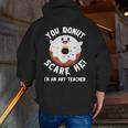 Art Teacher Halloween Donut Lover Costume Kawaii Monster Men Zip Up Hoodie Back Print, funny gift Art Teacher Halloween Donut Lover Costume Kawaii Monster Men Zip Up Hoodie Back Print, funny gift