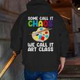 Art Teacher For Men Women Art Teacher Appreciation Men Zip Up Hoodie Back Print, funny gift