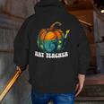 Art Teacher Pumpkin Halloween Night Men Women Men Zip Up Hoodie Back Print, funny gift