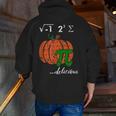 I Ate Some Pumpkin Pi Pie Math Teacher Halloween For Men Women Kids Men Zip Up Hoodie Back Print, funny gift