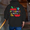 Attendance Matters Teacher Apple For Back To School Men Zip Up Hoodie Back Print, funny gift Attendance Matters Teacher Apple For Back To School Men Zip Up Hoodie Back Print, funny gift