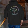Autism Awareness Accept Adapt Advocate Autism Mom Teacher Men Zip Up Hoodie Back Print, funny gift Autism Awareness Accept Adapt Advocate Autism Mom Teacher Men Zip Up Hoodie Back Print, funny gift