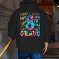 Back To School Eighth 8th Grade Tie Dye Typography Teacher Men Zip Up Hoodie Back Print, funny gift