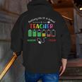 Battery Life Of A School Teacher Monday To Friday For Men Women Men Zip Up Hoodie Back Print, funny gift