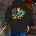 Beauty Teacher Take Chances Make Mistakes Get Messy Men Zip Up Hoodie Back Print, funny gift Beauty Teacher Take Chances Make Mistakes Get Messy Men Zip Up Hoodie Back Print, funny gift