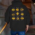 Bee Kind Positive Brave Happy Confident Humble Teacher Men Zip Up Hoodie Back Print, funny gift