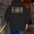 Behavior Analyst Teacher Squad Technician Therapist Analysis Men Zip Up Hoodie Back Print, funny gift Behavior Analyst Teacher Squad Technician Therapist Analysis Men Zip Up Hoodie Back Print, funny gift