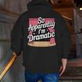 Best Theatre Art For Men Women Musical Drama Teacher Theater Men Zip Up Hoodie Back Print, funny gift