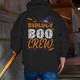 Biology Boo Crew Halloween Biology Teacher Matching For Men Women Kids Men Zip Up Hoodie Back Print, funny gift