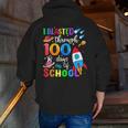 I Blasted Through 100 Days Of School 100th Day Teacher Kids Men Zip Up Hoodie Back Print, funny gift I Blasted Through 100 Days Of School 100th Day Teacher Kids Men Zip Up Hoodie Back Print, funny gift