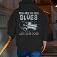 Blues Music Band Lover Vintage Guitar Teacher Blues Men Zip Up Hoodie Back Print, funny gift Blues Music Band Lover Vintage Guitar Teacher Blues Men Zip Up Hoodie Back Print, funny gift