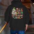 Book Tree All Is Calm Said No Teacher Ever Christmas Men Zip Up Hoodie Back Print, funny gift