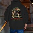 All Booked For Christmas Christmas Book Tree For Teacher For Men Women Kids Men Zip Up Hoodie Back Print, funny gift