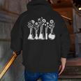 Botanical Beaker Science Teacher Floral Chemistry Lab Week Men Zip Up Hoodie Back Print, Science Teacher Hoodies, funny gift
