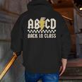 Boys Girls Teachers Rock Back To School ABCD Back In Class Men Zip Up Hoodie Back Print, funny gift