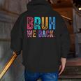 Bruh We Back Teachers Retro Back To School Boys Girls Kids Men Zip Up Hoodie Back Print, funny gift Bruh We Back Teachers Retro Back To School Boys Girls Kids Men Zip Up Hoodie Back Print, funny gift