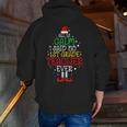 All Is Calm Said No 1st Grade Teacher Ever Christmas Teacher Men Zip Up Hoodie Back Print, funny gift