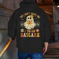 You Can’t Scare Me I Teach Daycare Teacher Halloween Ghost Men Zip Up Hoodie Back Print, funny gift