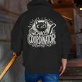 Cat Chaos Coordinator For Women Mom Halloween Teacher Men Zip Up Hoodie Back Print, funny gift