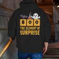 Chemistry Boo The Element Of Surprise Science Teacher Men Zip Up Hoodie Back Print, Science Teacher Hoodies, funny gift
