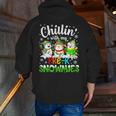 Chillin With My Pre-K Snowmies Christmas Teacher Xmas Men Zip Up Hoodie Back Print, funny gift Chillin With My Pre-K Snowmies Christmas Teacher Xmas Men Zip Up Hoodie Back Print, funny gift