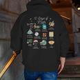 Christmas 12 Days Of Math Math Teacher Xmas STEM STEMS Men Zip Up Hoodie Back Print, funny gift