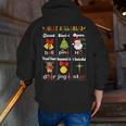 Christmas Reading Teacher Syllable Types Reading Teacher Men Zip Up Hoodie Back Print, funny gift