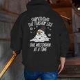 Christmas Surviving Teacher Life Meltdown Xmas Women Men Men Zip Up Hoodie Back Print, funny gift Christmas Surviving Teacher Life Meltdown Xmas Women Men Men Zip Up Hoodie Back Print, funny gift