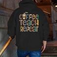 Coffee Teach Repeat Leopard Print Back To School Teachers Men Zip Up Hoodie Back Print, funny gift Coffee Teach Repeat Leopard Print Back To School Teachers Men Zip Up Hoodie Back Print, funny gift