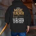 Cool Music Teacher Art For Men Women School Orchestra Coach Men Zip Up Hoodie Back Print, funny gift