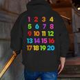 Counting 1-10 Learn To Count Number School Kids Teacher Men Zip Up Hoodie Back Print, funny gift Counting 1-10 Learn To Count Number School Kids Teacher Men Zip Up Hoodie Back Print, funny gift