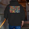 Created By God Chosen By Jesus Called To Be a Teacher Men Zip Up Hoodie Back Print, funny gift