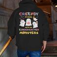 Creepin It Real With Kindergarten Monsters Halloween Teacher Men Zip Up Hoodie Back Print, funny gift Creepin It Real With Kindergarten Monsters Halloween Teacher Men Zip Up Hoodie Back Print, funny gift